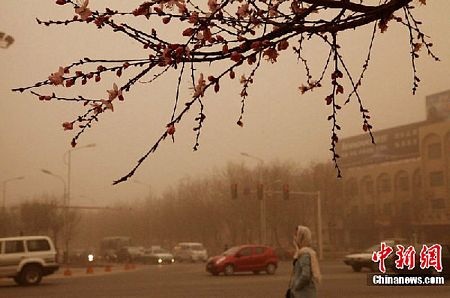 Bão cát tấn công tây bắc Trung Quốc - 3 Bão cát tấn công tây bắc Trung Quốc