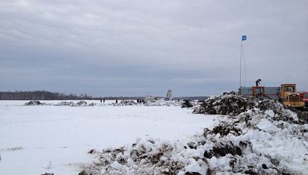 Hiện trường tai nạn máy bay thảm khốc tại Nga