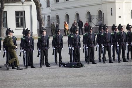 Binh sĩ Na Uy bị ngất trong lễ đón Thái tử Anh - 2 Binh sĩ Na Uy bị ngất trong lễ đón Thái tử Anh