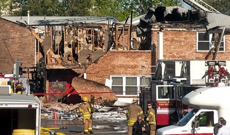 Hiện trường vụ tai nạn máy bay chiến đấu Mỹ 