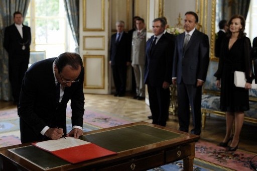 Ông Francois Hollande nhậm chức tổng thống Pháp
