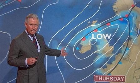 Thái tử Charles bất ngờ đọc bản tin thời tiết