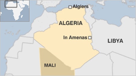 Vụ bắt cóc con tin nước ngoài gây chấn động Algeria - 2 Nhà máy khí đốt ở In Amenas, nơi xảy ra vụ tấn công.