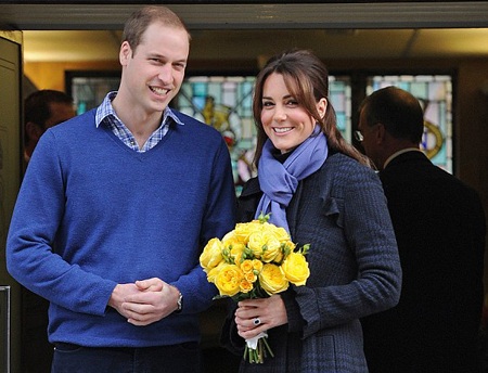 Hoàng tử William và Công nương Catherine.