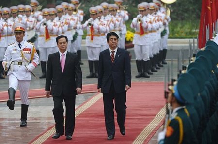Lễ đón Thủ tướng Nhật Bản Shinzo Abe tại Hà Nội - 9 Lễ đón chính thức Thủ tướng Nhật Shinzo Abe
