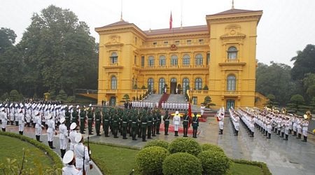 Lễ đón Thủ tướng Nhật Bản Shinzo Abe tại Hà Nội - 11 Lễ đón chính thức Thủ tướng Nhật Shinzo Abe