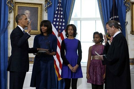 Obama tuyên thệ nhậm chức 4 lần cho 2 nhiệm kỳ - 1 An Bình