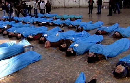 Tìm thấy 71 xác chết bị trói tay ở Syria - 2 Các thi thể được tìm thấy ở Aleppo