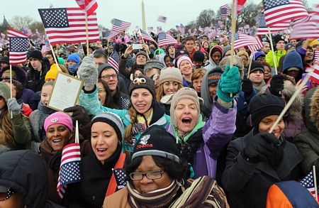 Những hình ảnh đẹp nhất trong lễ nhậm chức của Obama