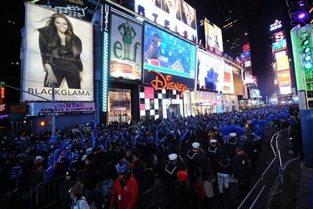 Ước tính, khoảng 1 triệu người đã có mặt tại đây để cùng đón chào năm mới.