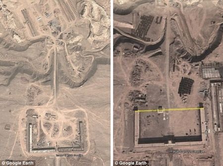 Trung Quốc xây các công trình bí ẩn giữa sa mạc - 6 Khu phức hợp dường như được thi công với tốc độ rất nhanh.