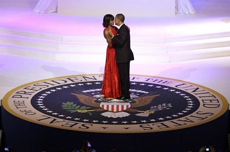 Tiệc khiêu vũ là một trong chuỗi các hoạt động mừng ngày Tổng thống Obama nhậm chức nhiệm kỳ 2.
