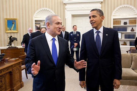 Tổng thống Obama và Thủ tướng Netanyahu gặp nhau tại Nhà Trắng hồi năm 2009.