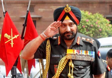 Nhật-Ấn củng cố chiến lược quân sự - 1 Tham mưu trưởng quân đội Ấn Độ Bikram Singh. (Ảnh: AP)
