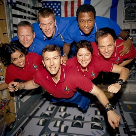 Những tấm ảnh cuối cùng của các nhà du hành vũ trụ tham gia sứ mệnh tàu Columbia.