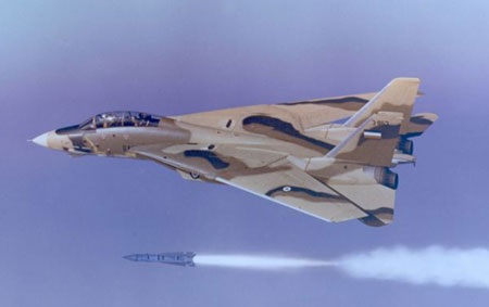 Chiến đấu cơ Iran rượt đuổi máy bay do thám Mỹ - 2 Một chiến đấu cơ F-4 của Iran.