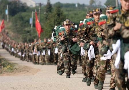 Trung Quốc điều quân gần biên giới Triều Tiên - 1 Các binh sĩ Trung Quốc. (Ảnh minh hoạ)