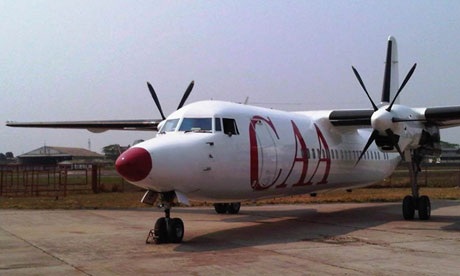 36 người chết vì tai nạn máy bay tại Congo - 1 Một chiếc Fokker 50, tương tự như chiếc gặp nạn hôm qua.