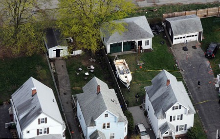 Khu vực nơi có căn nhà Katherine và Tamerlan từng sống chung.