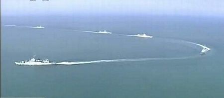 USS Nimitz áp chế cả 3 hạm đội Trung Quốc trên biển Đông - 4 Tàu chiến của 3 Hạm đội Trung Quốc đang tổ chức diễn tập