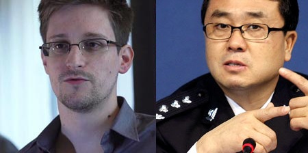 Những điểm tương đồng giữa Snowden và Vương Lập Quân - 1 Edward Snowden (trái) và Vương Lập Quân.