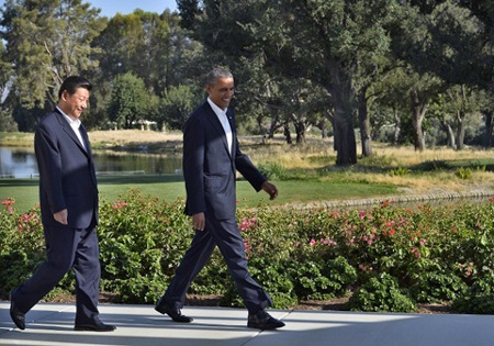 Chủ tịch Tập Cận Bình thăm Mỹ: Khi ranh giới bị xóa nhòa... - 1 Tổng thống Mỹ Barack Obama và Chủ tịch Trung Quốc Tập Cận Bình tại California.