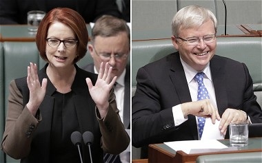 Bà Gillard bị đánh bật khỏi ghế thủ tướng Australia - 1 Ông Rudd sẽ nhậm chức thủ tướng thay thế bà Gilliard.