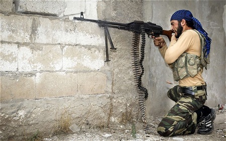 Mỹ vận chuyển vũ khí cho phe nổi dậy Syria qua Jordan - 1 Mỹ đã cam kết cung cấp vũ khí cho phe nổi dậy Syria.