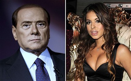 Ông Silvio Berlusconi và người phụ nữ Maroc Karima El Mahroug.