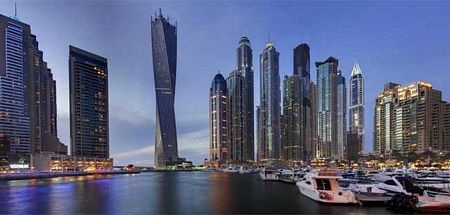 Dubai khai trương tòa tháp hình xoắn cao nhất thế giới - 2 Tháp Cayan xoắn 90 độ.