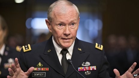 Tướng Mỹ vạch 5 kịch bản can thiệp quân sự vào Syria - 1 Tướng Martin Dempsey.
