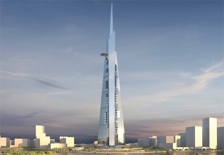 Trung Quốc: Tòa nhà cao nhất thế giới bị dừng thi công - 1 Đồ họa mô phỏng tháp Sky City.