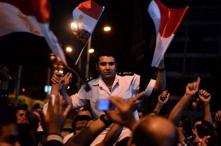 Người biểu tình xuống đường vì bất mãn với cách thức lãnh đạo của Tổng thống Morsi.