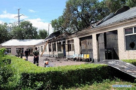 Trung Quốc: Bệnh nhân phóng hỏa đốt nhà dưỡng lão, 11 người chết - 1 Tòa nhà nơi xảy ra vụ hỏa hoạn.