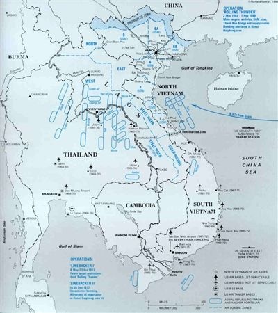 Quyết đấu với "Uncle Sam" trên bầu trời Hà Nội(III) - 1 Hoạt động của Không quân Mỹ trong chiến tranh ở Việt Nam.