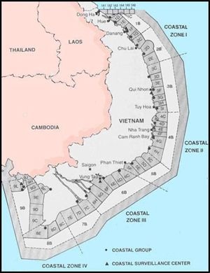 Mỹ tác chiến điện tử ở chiến trường Việt Nam thế nào? (II) - 13 Sơ đồ phong tỏa đường biển của Mỹ ở Việt Nam.