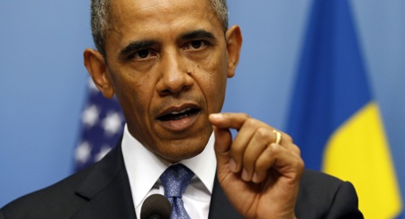 Obama: Syria là bài học cho Iran - 1 Tổng thống Mỹ Barack Obama.