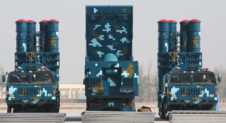 Hệ thống phòng thủ tên lửa HQ-9 của Trung Quốc.