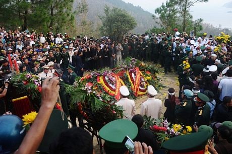 Phần mộ của Đại tướng sau lễ an táng.