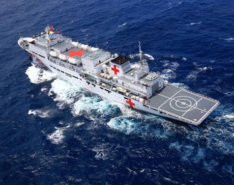 Trung Quốc sẽ điều tàu bệnh viện tới Philippines sau "bão" chỉ trích - 1 Tàu bệnh viện Peace Ark của Trung Quốc.