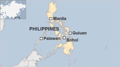Siêu bão Haiyan càn quét miền trung Philippines - 2 Thị trấn Guiuan là nơi đầu tiên bão Haiyan đổ bộ.