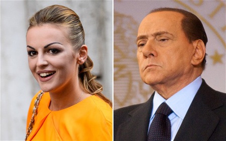Cựu Thủ tướng Ý Berlusconi bí mật tái hôn với người đẹp kém 49 tuổi - 1 Cựu Thủ tướng Ý Silvio Berlusconi và người vợ mới Francesca Pascale.