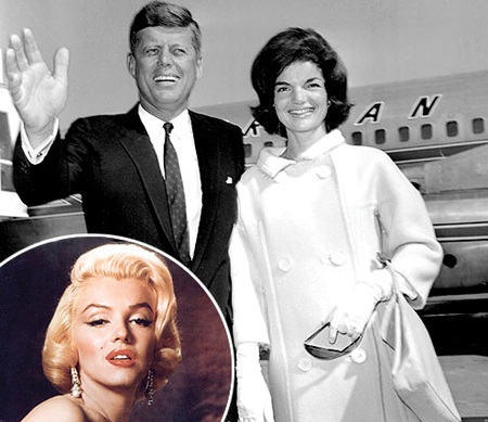 Những "bóng hồng" của Tổng thống bị ám sát John F. Kennedy - 2 Ông Kennedy được cho là có quan hệ ngoài luồng với nữ minh tinh màn bạc Marilyn Monroe.