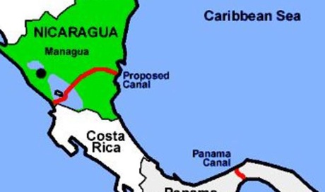 Nicaragua hoãn xây kênh đào 40 tỷ USD - 1 Kênh đài xuyên Nicaragua dự kiến sẽ dài gấp 3 kênh đào Panama.