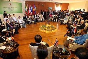 Các bộ trưởng ASEAN quan ngại về diễn biến ở Biển Đông - 1 Hội nghị hẹp Bộ trưởng Ngoại giao ASEAN ngày 17/1. (Nguồn: AFP/TTXVN)