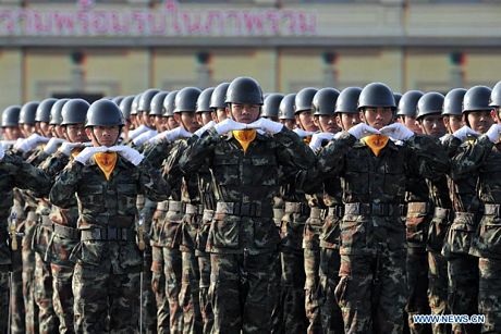 Quân đội Thái Lan diễu binh lớn bất chấp làn sóng biểu tình - 3 Cuộc diễu binh có sự tham gia các lực lượng từ các binh chủng của quân đội nước này.