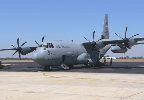 Rơi máy bay vận tải không quân Ấn Độ, 5 người chết - 1 Một máy bay vận tải C-130J Hercules. (Ảnh minh họa)