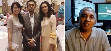 Ahmad Seth cùng mẹ và chị gái (ảnh trái) và cha Zaharie Ahmad Shah.