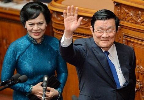 Những ngày bận rộn của Chủ tịch Trương Tấn Sang tại Nhật Bản - 9 Nhật hoàng Akihito phát biểu trước khi khai tiệc.
