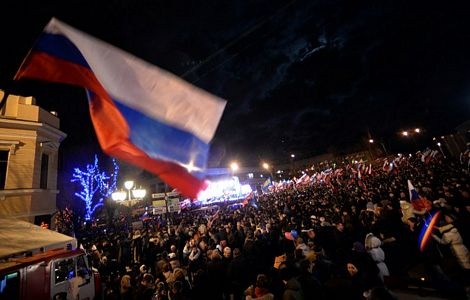 Theo kết quả kiểm phiếu sơ bộ, trên 95% người Crimea ủng hộ sáp nhập vào Liên bang Nga.